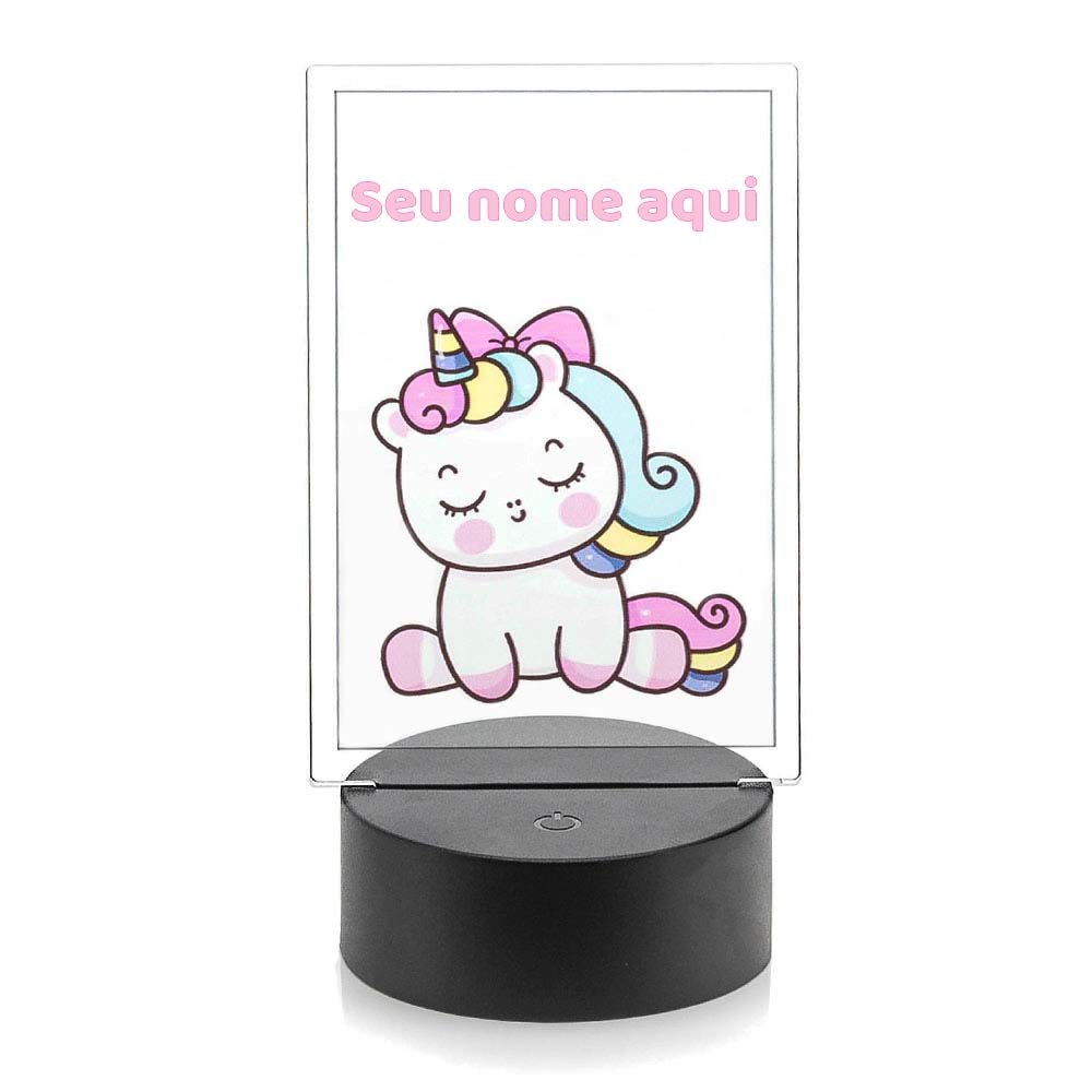 Luminária de Led - Unicórnio Baby Luminária de Led - Unicórnio Baby