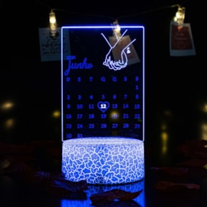 Luminária de Led – Data Especial para Casal