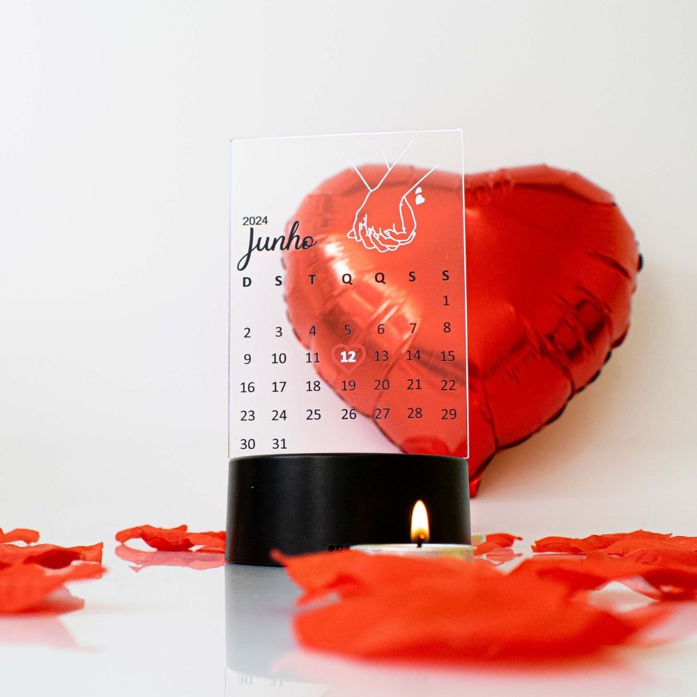 Luminária de Led – Dia dos Namorados Luminária de Led – Dia dos Namorados