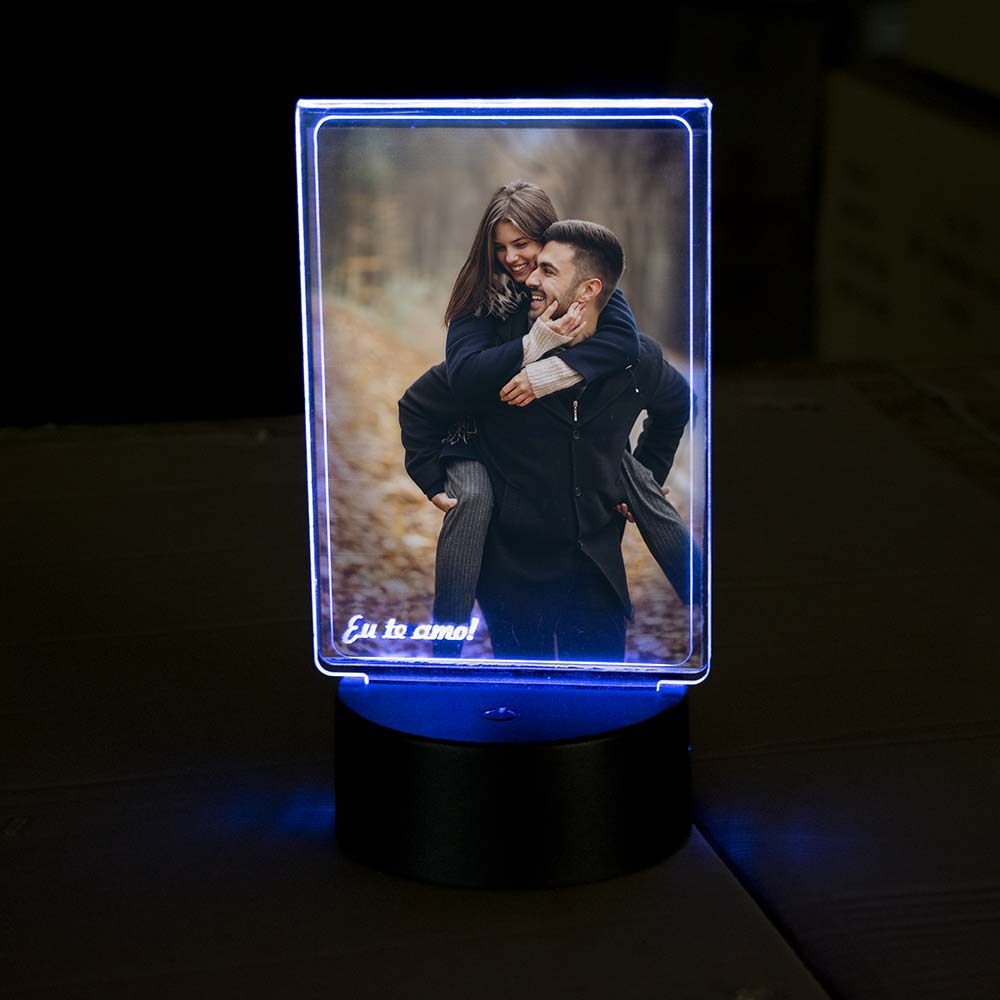 Luminária de Led – Porta Retrato para o Dia dos Namorados