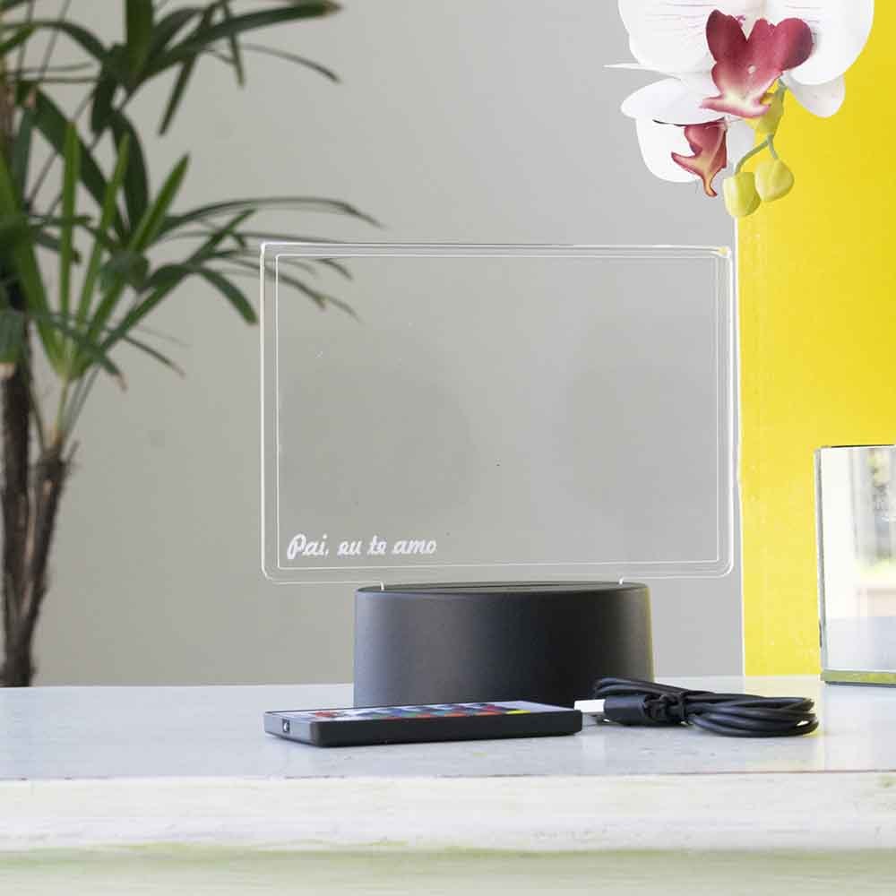 Luminária de Led – Porta Retrato para o Dia dos Pais Luminária de Led – Porta Retrato para o Dia dos Pais