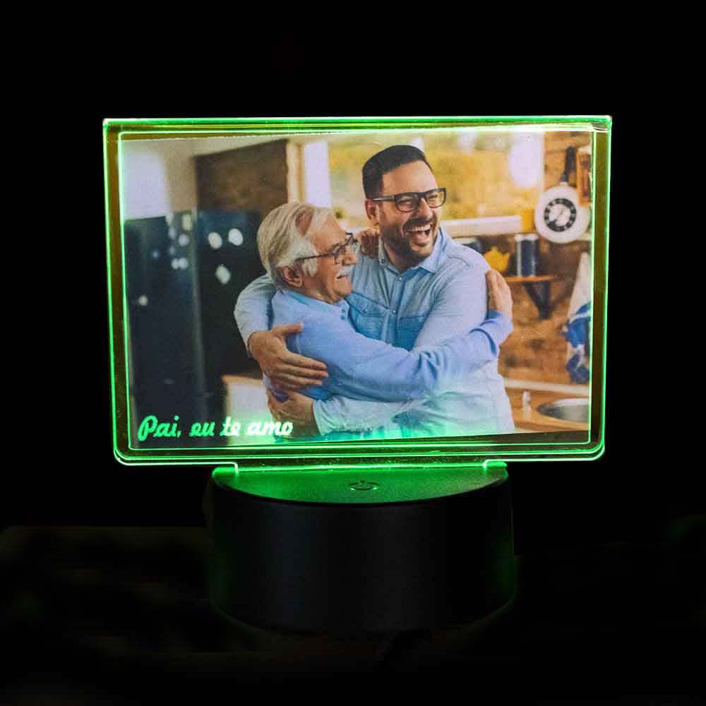 Luminária de Led – Porta Retrato para o Dia dos Pais Luminária de Led – Porta Retrato para o Dia dos Pais