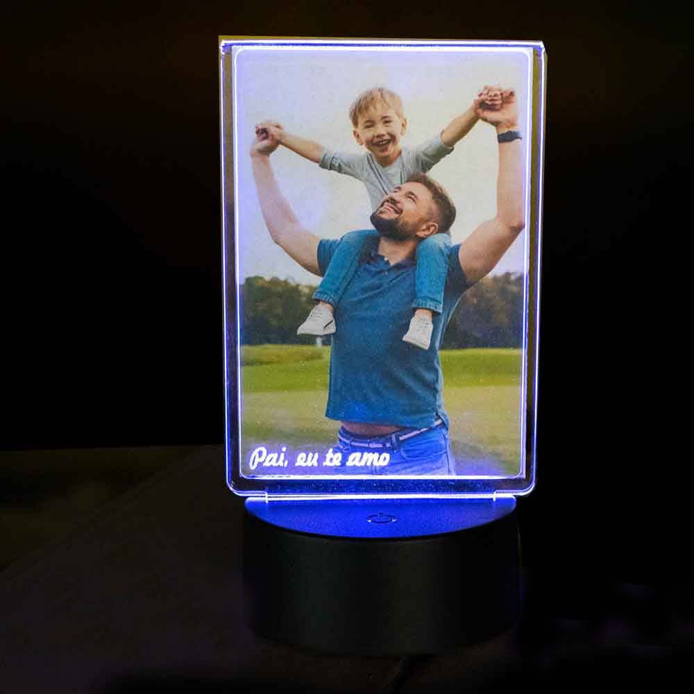 Luminária de Led – Porta Retrato para o Dia dos Pais Luminária de Led – Porta Retrato para o Dia dos Pais