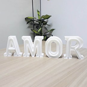 Luminária Letras de LED -  Amor