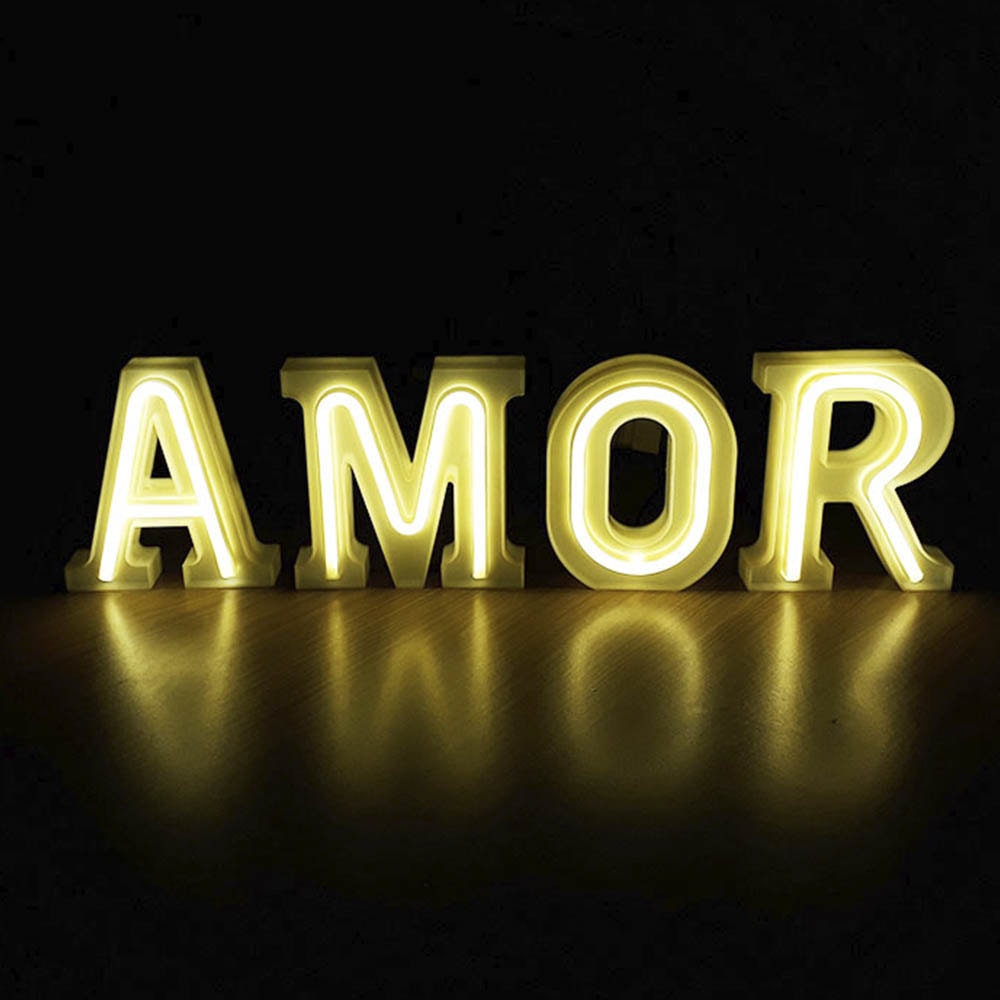 Luminária Letras de LED -  Amor Luminária Letras de LED -  Amor