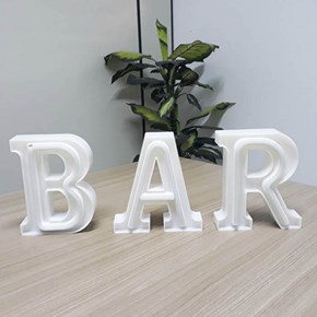Luminária Letras de LED -  Bar