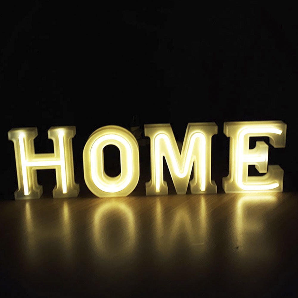 Luminária Letras de LED Home Acrílico Store