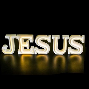 Luminária Letras de LED - Jesus
