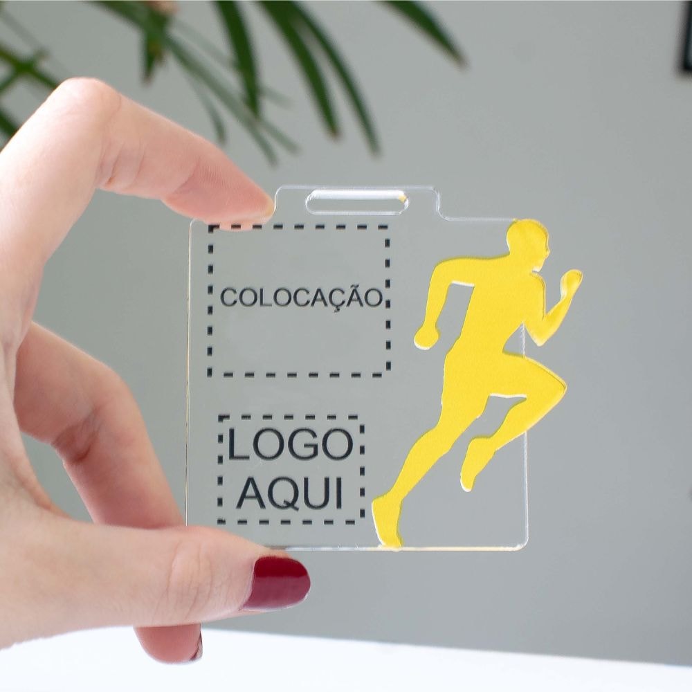Medalha Acrílico Cristal Personalizada Esportiva Quadrada Medalha Acrílico Cristal Personalizada Esportiva Quadrada
