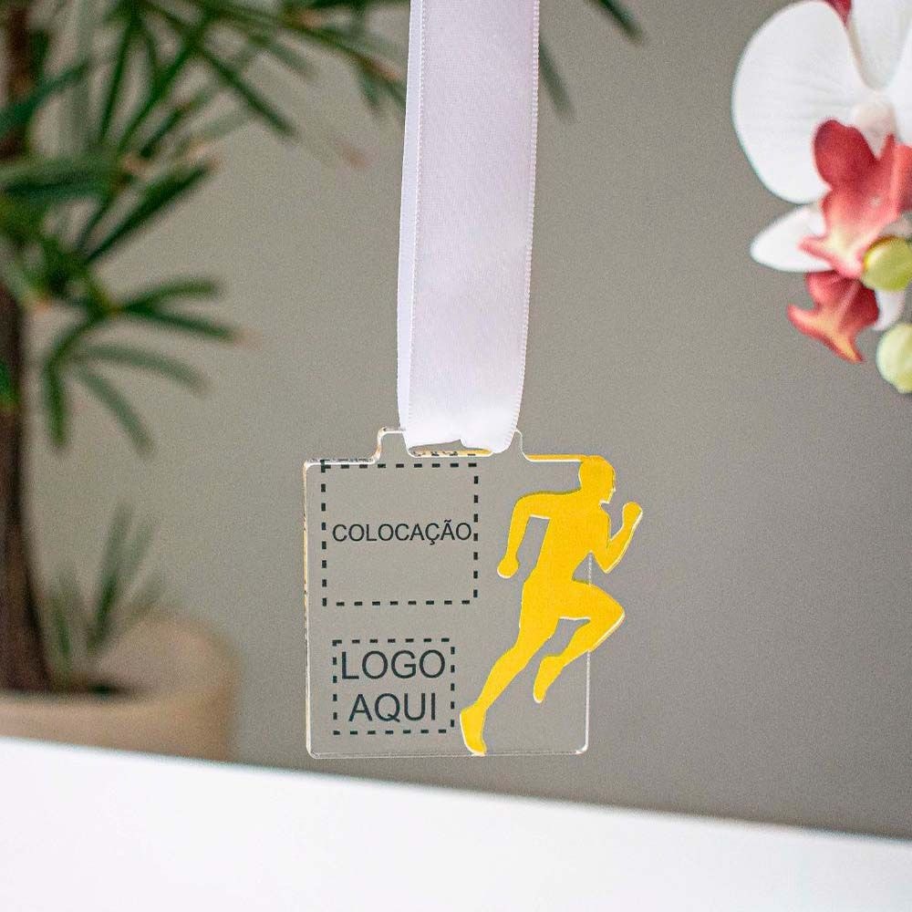 Medalha Acrílico Cristal Personalizada Esportiva Quadrada Medalha Acrílico Cristal Personalizada Esportiva Quadrada
