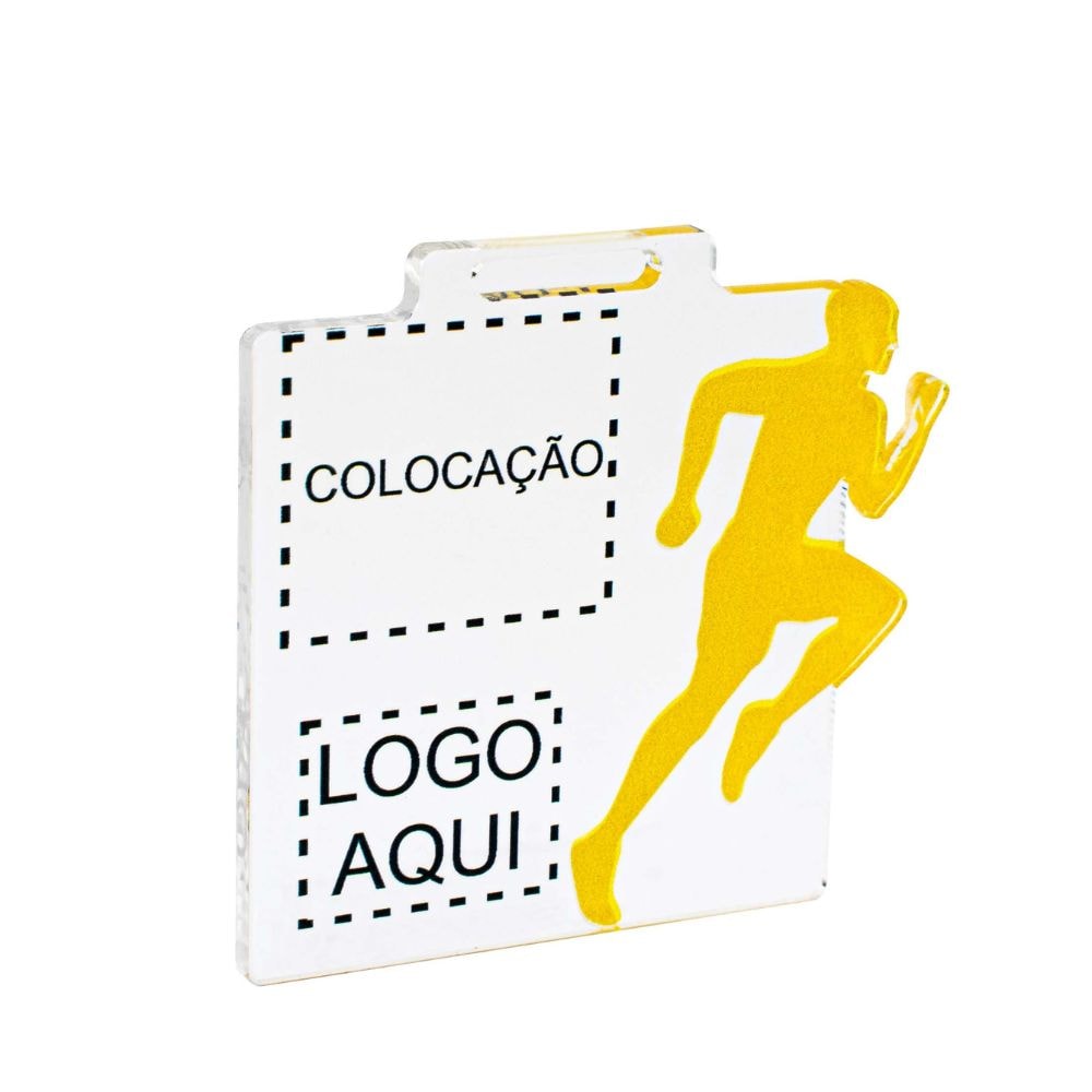 Medalha Acrílico Cristal Personalizada Esportiva Quadrada Medalha Acrílico Cristal Personalizada Esportiva Quadrada