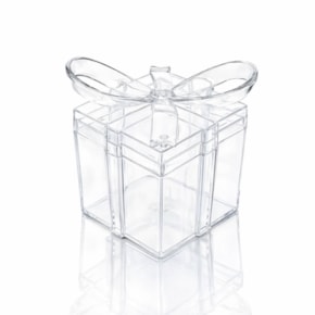 Mini Caixa Quadrada em Acrílico Cristal