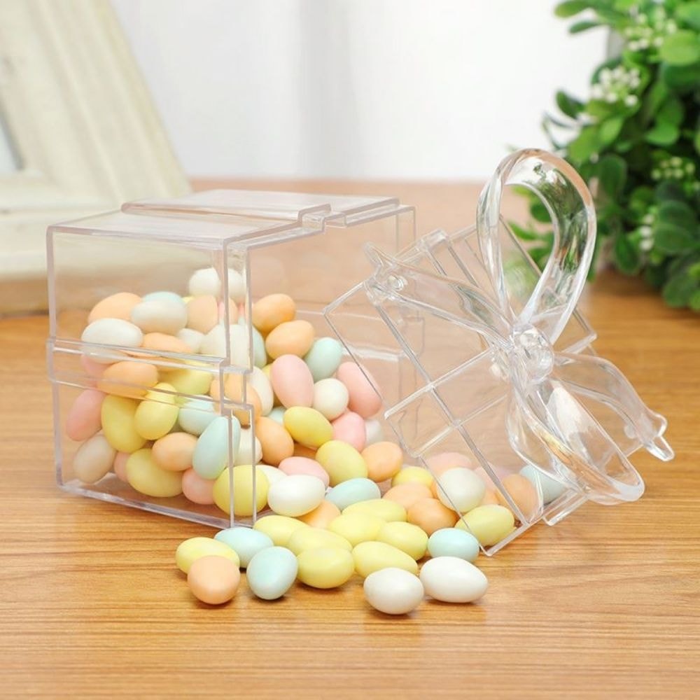 Mini Caixa Quadrada em Acrílico Cristal