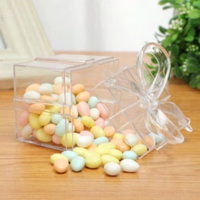 Mini Caixa Quadrada em Acrílico Cristal