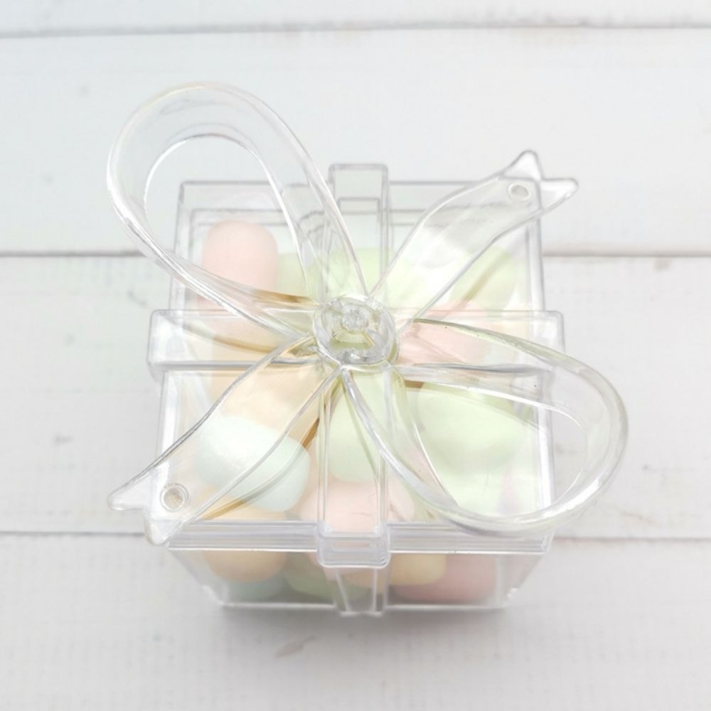 Mini Caixa Quadrada em Acrílico Cristal
