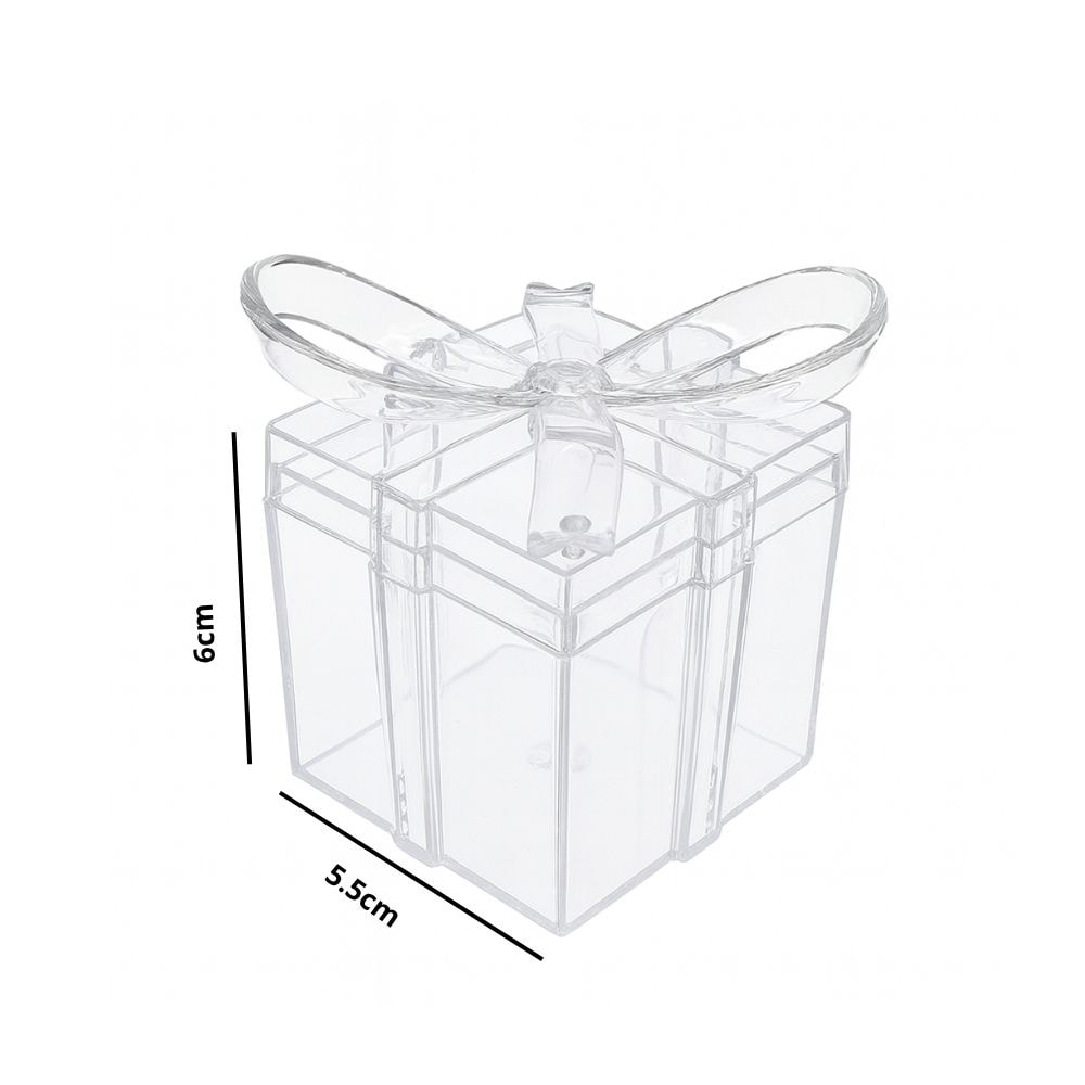 Mini Caixa Quadrada em Acrílico Cristal Mini Caixa Quadrada em Acrílico Cristal