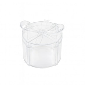 Mini Caixa Redonda em Acrílico Cristal