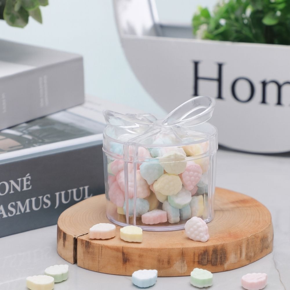 Mini Caixa Redonda em Acrílico Cristal Mini Caixa Redonda em Acrílico Cristal