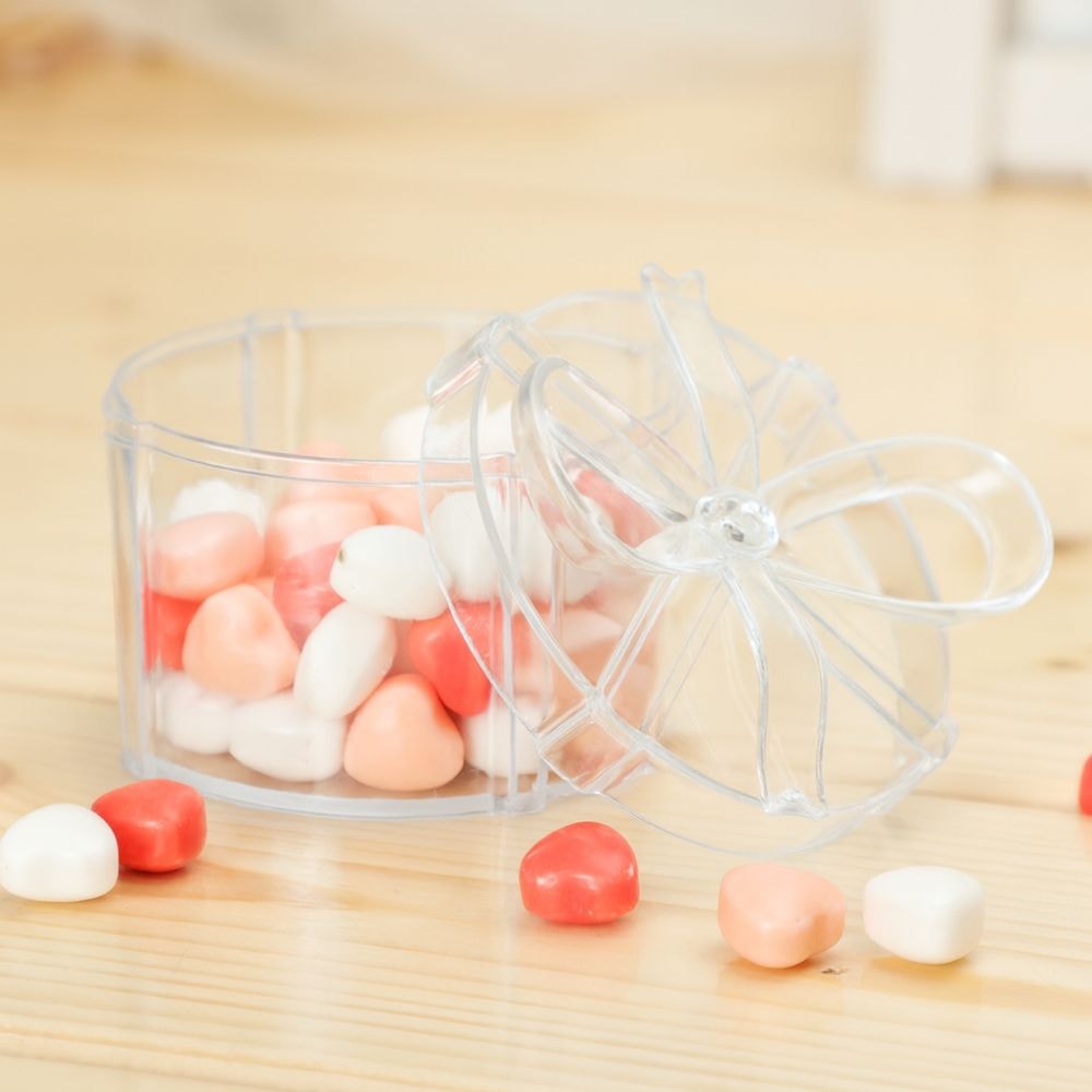 Mini Caixa Redonda em Acrílico Cristal Mini Caixa Redonda em Acrílico Cristal