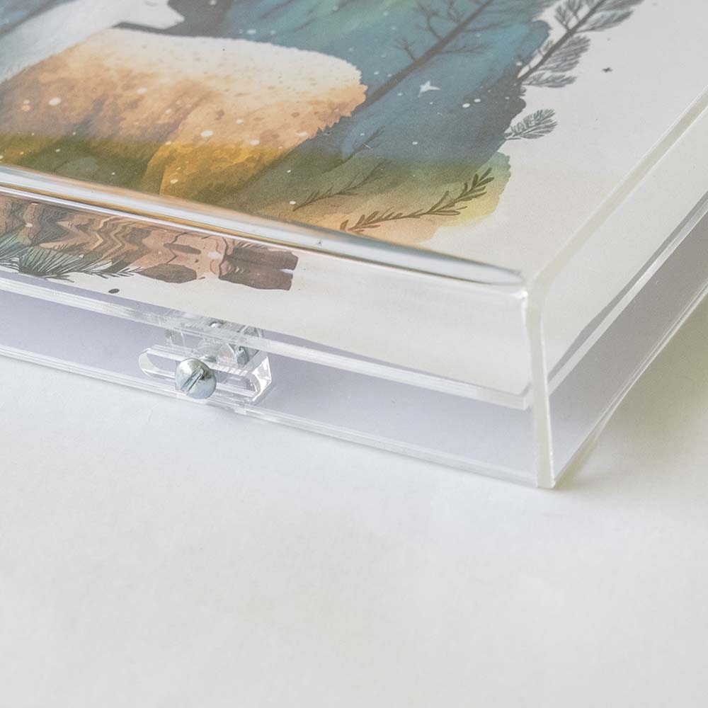 Moldura Caixa de Acrílico Cristal 21x30cm