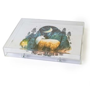 Moldura Caixa de Acrílico Cristal 25x20