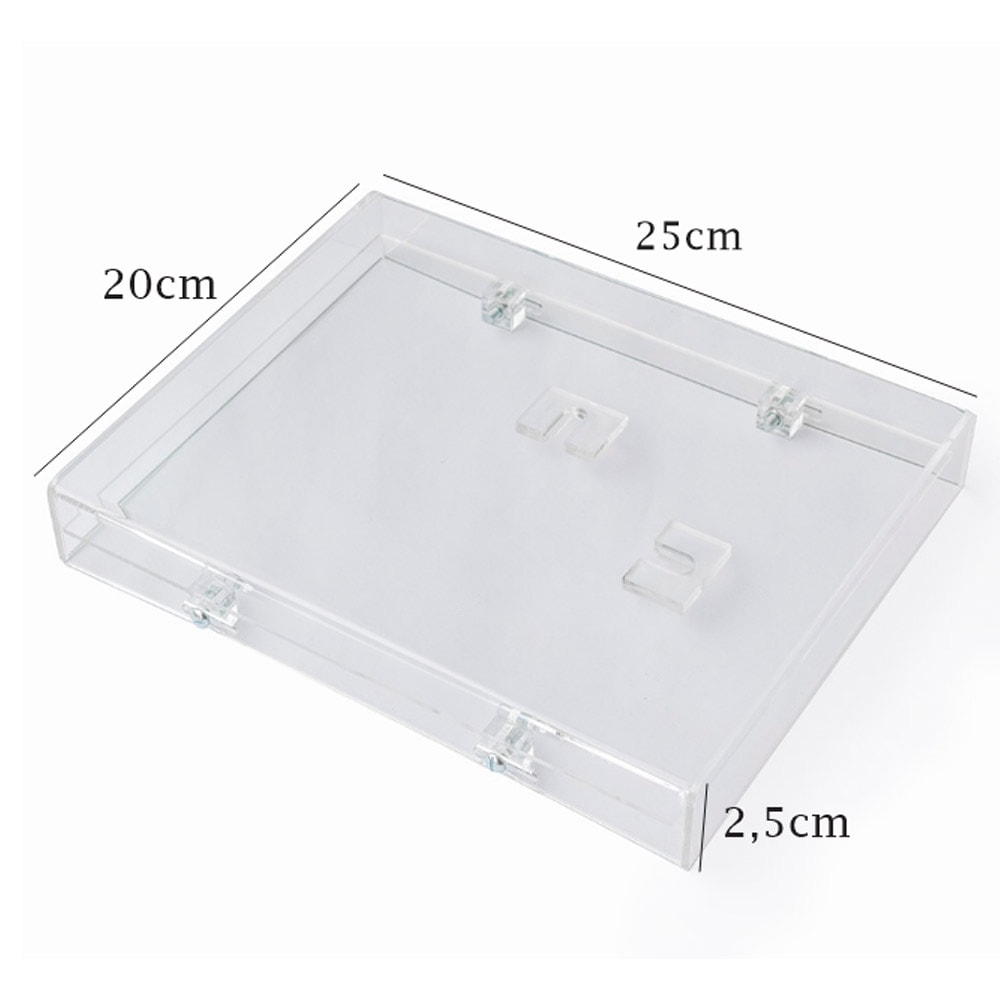 Moldura Caixa de Acrílico Cristal 25x20 Moldura Caixa de Acrílico Cristal 25x20