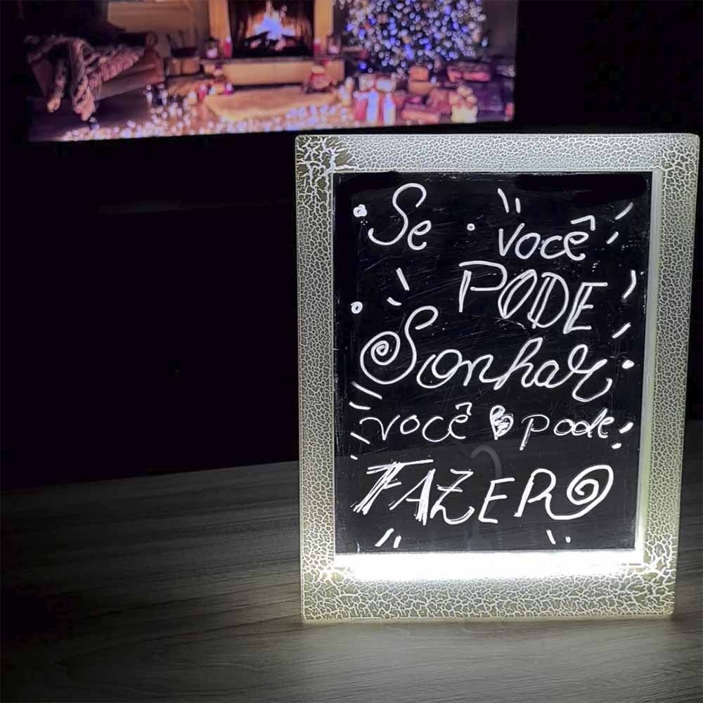 Moldura Decorativa Led - Escreva com Canetinha Moldura Decorativa Led - Escreva com Canetinha