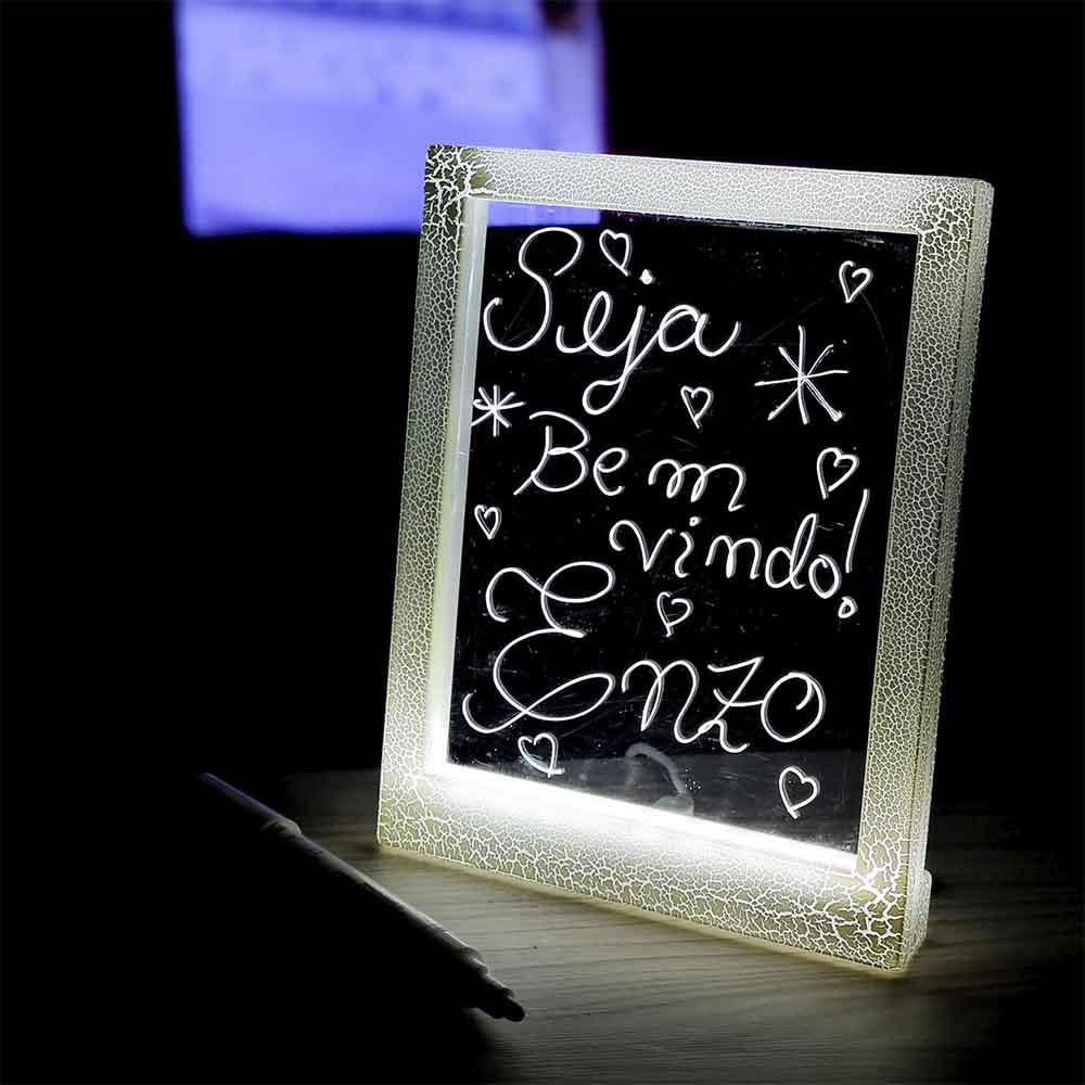Moldura Decorativa Led - Escreva com Canetinha Moldura Decorativa Led - Escreva com Canetinha