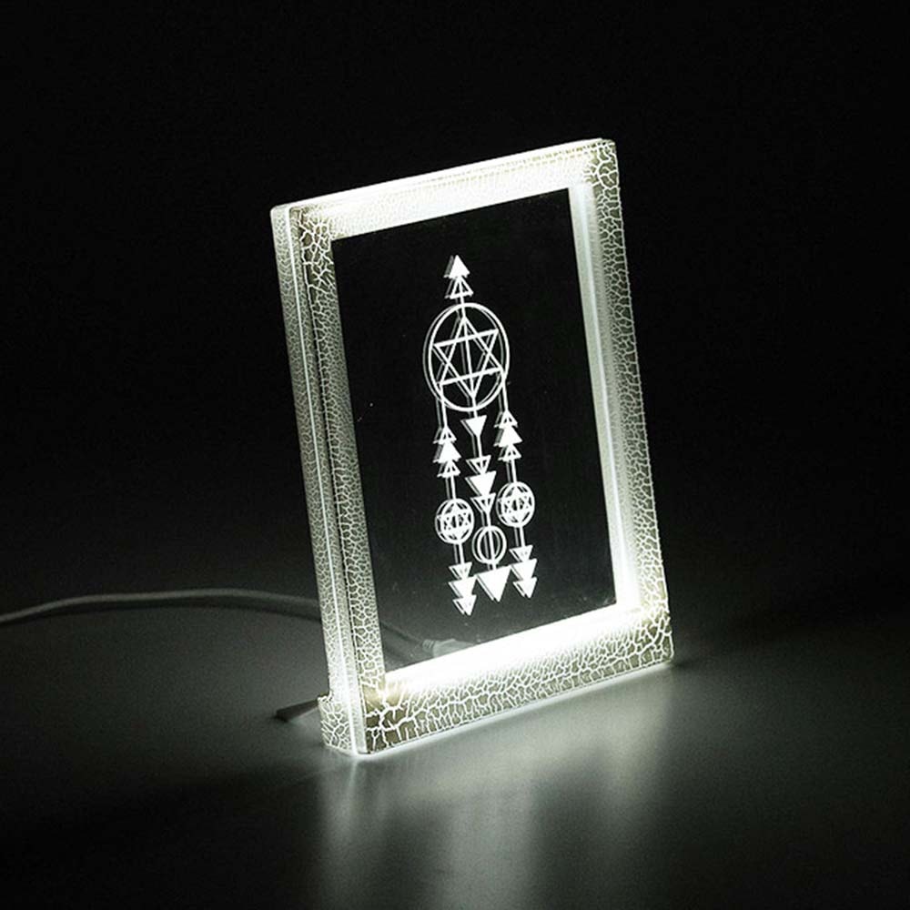 Moldura Decorativa Led - Filtro dos Sonhos Geométrico Moldura Decorativa Led - Filtro dos Sonhos Geométrico