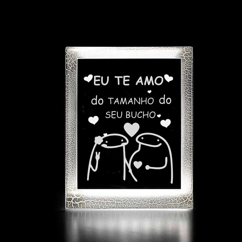 Moldura Decorativa Led - Flork Eu Te Amo Moldura Decorativa Led - Flork Eu Te Amo