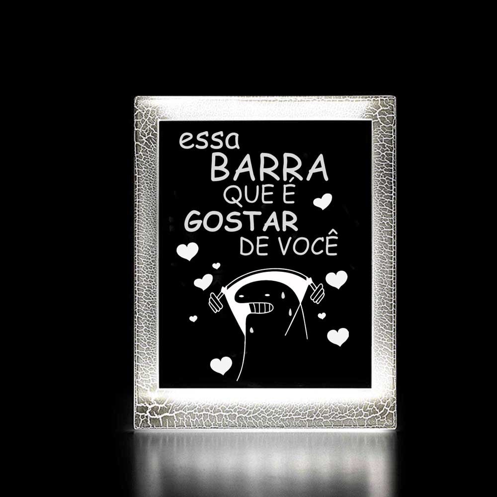 Moldura Decorativa Led - Flork Gostar de Você Moldura Decorativa Led - Flork Gostar de Você