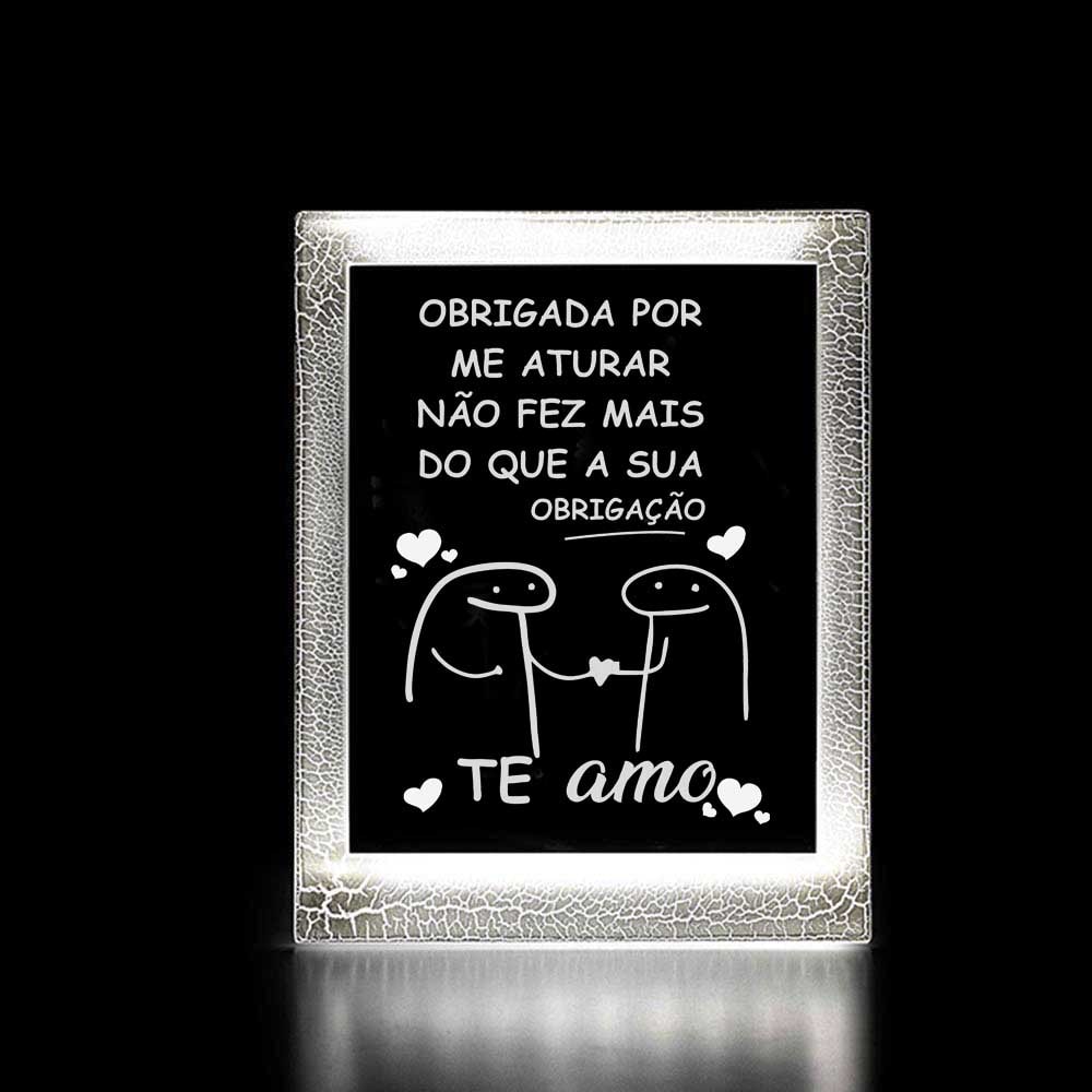 Moldura Decorativa Led - Flork Namorados Moldura Decorativa Led - Flork Namorados