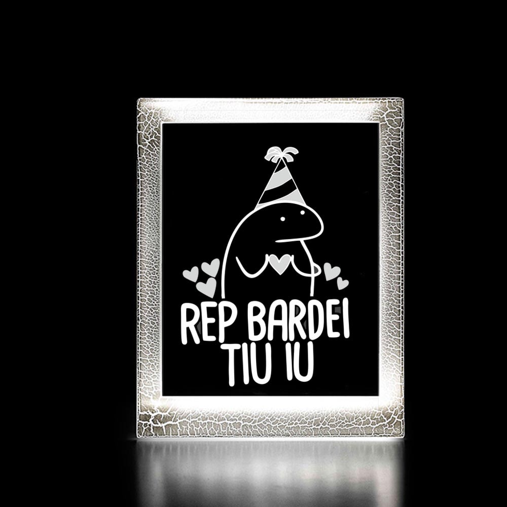 Moldura Decorativo Led - Flork Feliz Aniversário Moldura Decorativo Led - Flork Feliz Aniversário