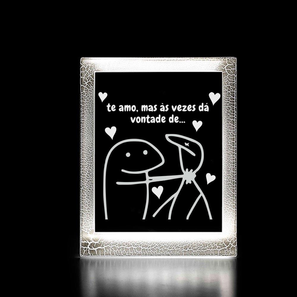 Moldura Decorativo Led - Flork Te Amo Moldura Decorativo Led - Flork Te Amo