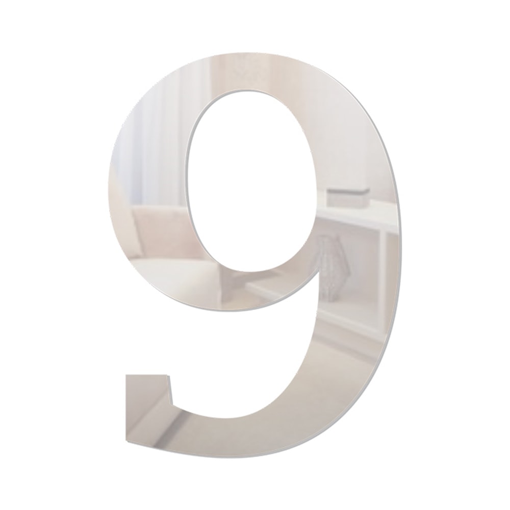 Número em Acrílico Espelhado - 9 Número em Acrílico Espelhado - 9