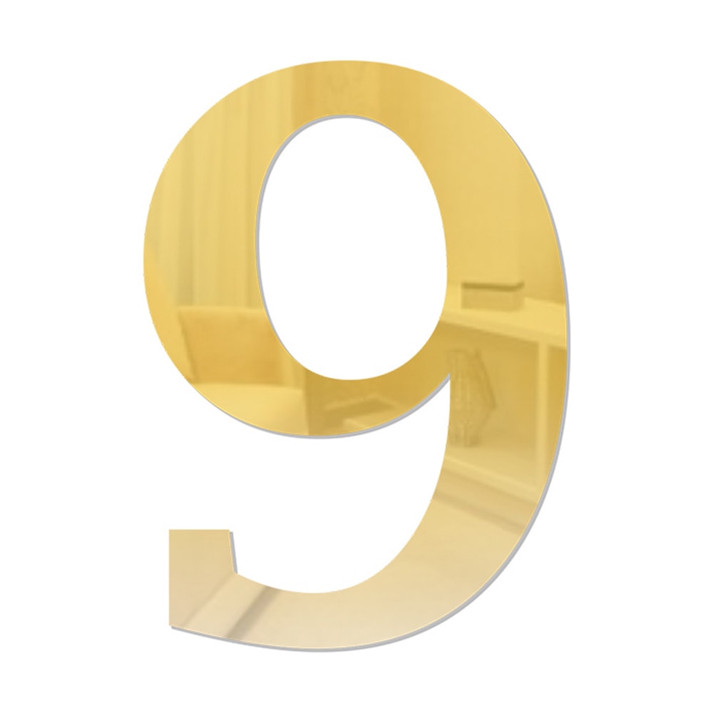 Número em Acrílico Espelhado - 9 Número em Acrílico Espelhado - 9
