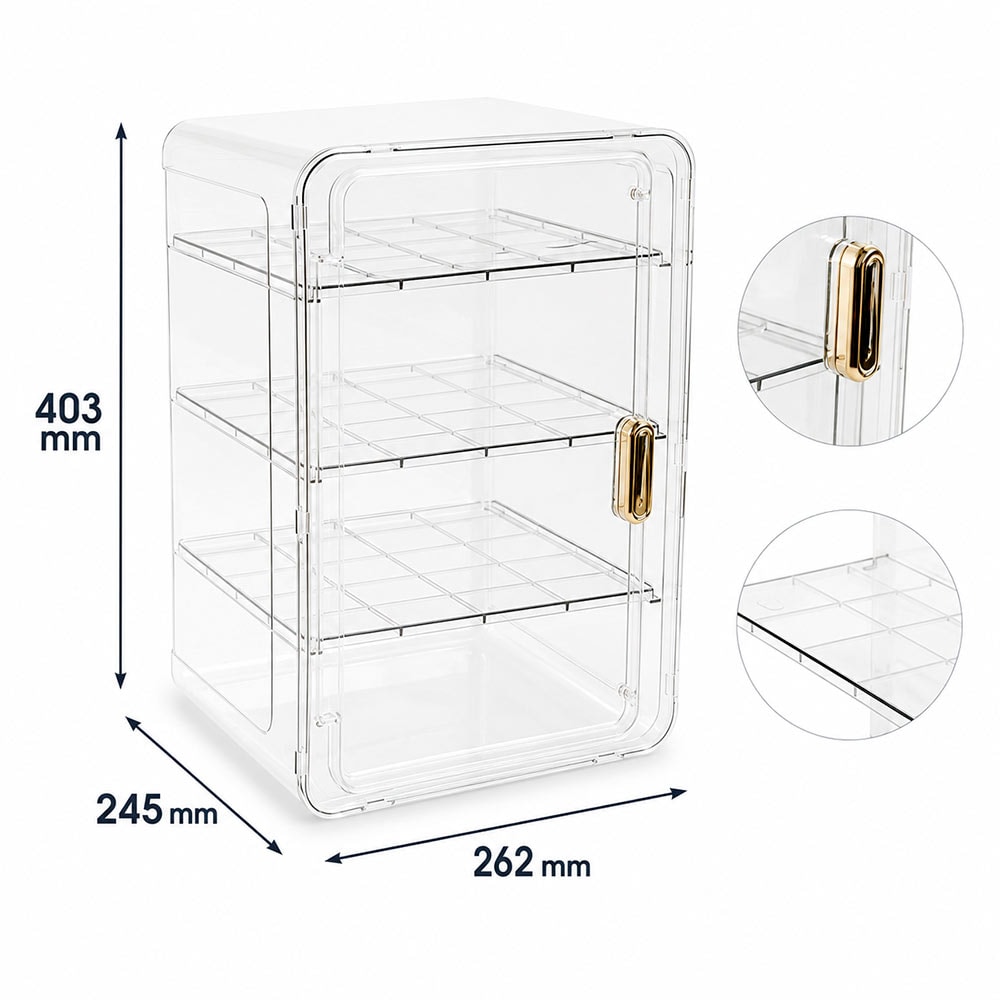 Organizador Acrílico para Maquiagens e Skincare