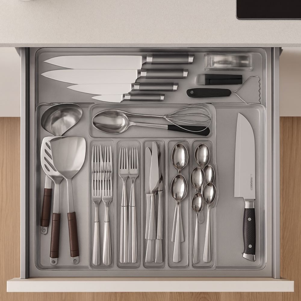 Organizador de Gavetas em Acrílico com 8 Divisórias Organizador de Gavetas em Acrílico com 8 Divisórias