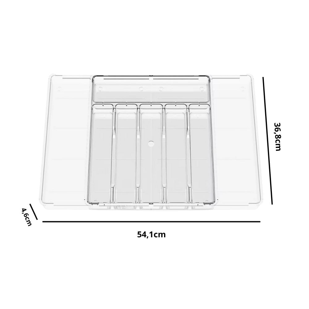 Organizador de Gavetas em Acrílico com 8 Divisórias Organizador de Gavetas em Acrílico com 8 Divisórias