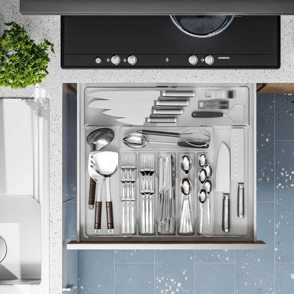 Organizador de Gavetas em Acrílico com 9 Divisórias Organizador de Gavetas em Acrílico com 9 Divisórias