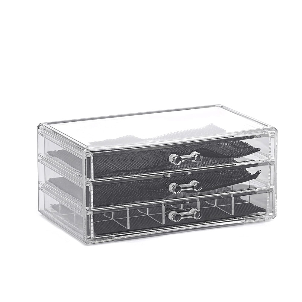 Organizador de Maquiagem 3 Gavetas Organizador de Maquiagem 3 Gavetas