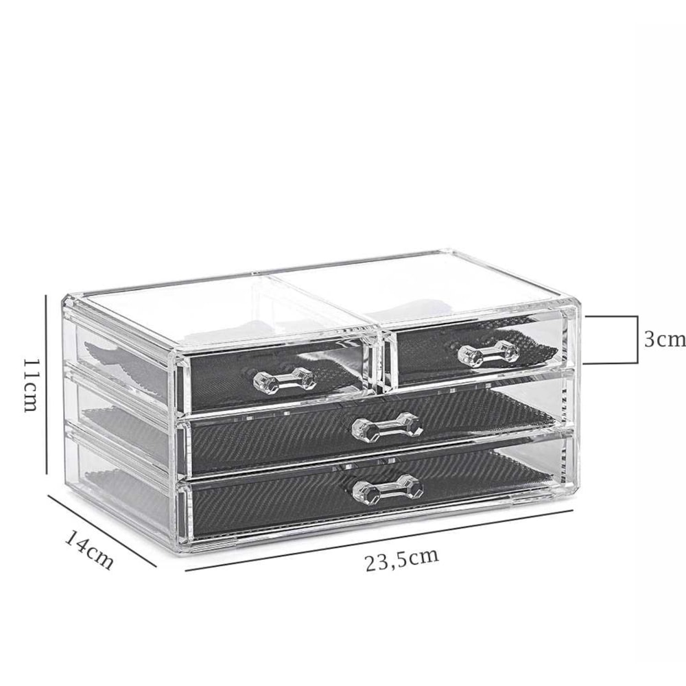 Organizador de Maquiagem 4 Gavetas Organizador de Maquiagem 4 Gavetas