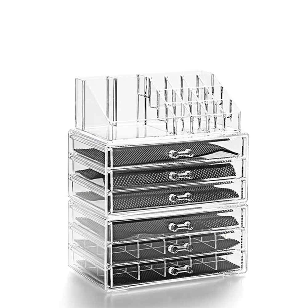 Organizador de Maquiagem 6 Gavetas com Porta Batom Organizador de Maquiagem 6 Gavetas com Porta Batom