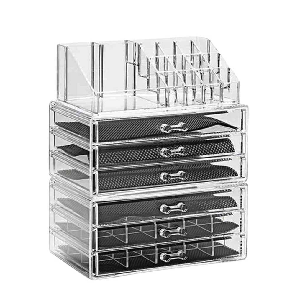 Organizador de Maquiagem 6 Gavetas com Porta Batom Organizador de Maquiagem 6 Gavetas com Porta Batom