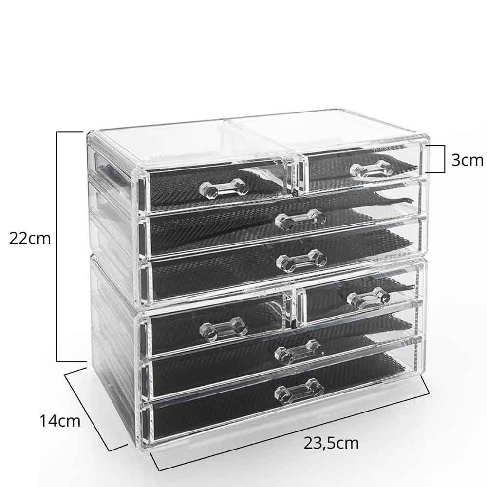 Organizador de Maquiagem 8 Gavetas Organizador de Maquiagem 8 Gavetas