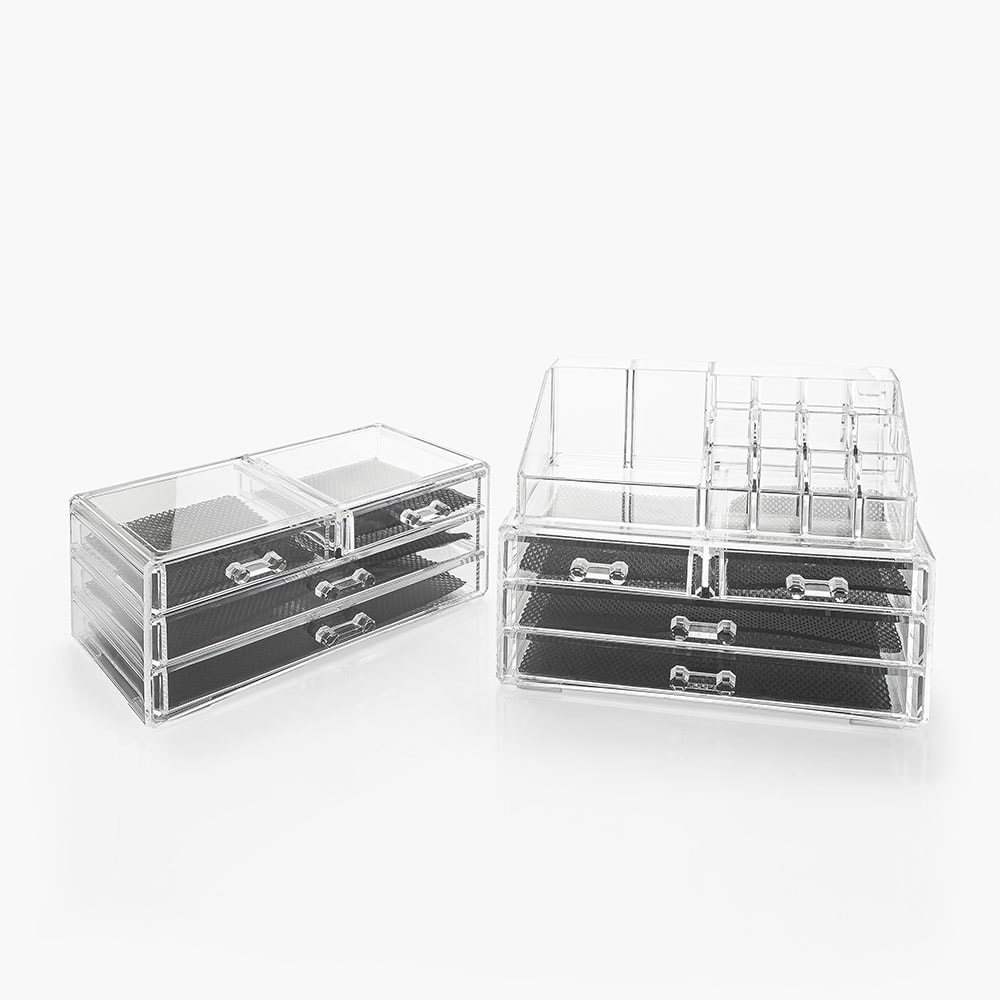 Organizador de Maquiagem 8 Gavetas com Bandeja para Batom Organizador de Maquiagem 8 Gavetas com Bandeja para Batom