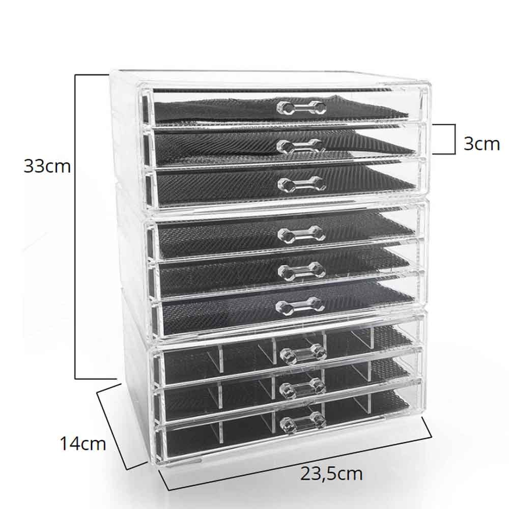 Organizador de Maquiagem 9 gavetas Organizador de Maquiagem 9 gavetas