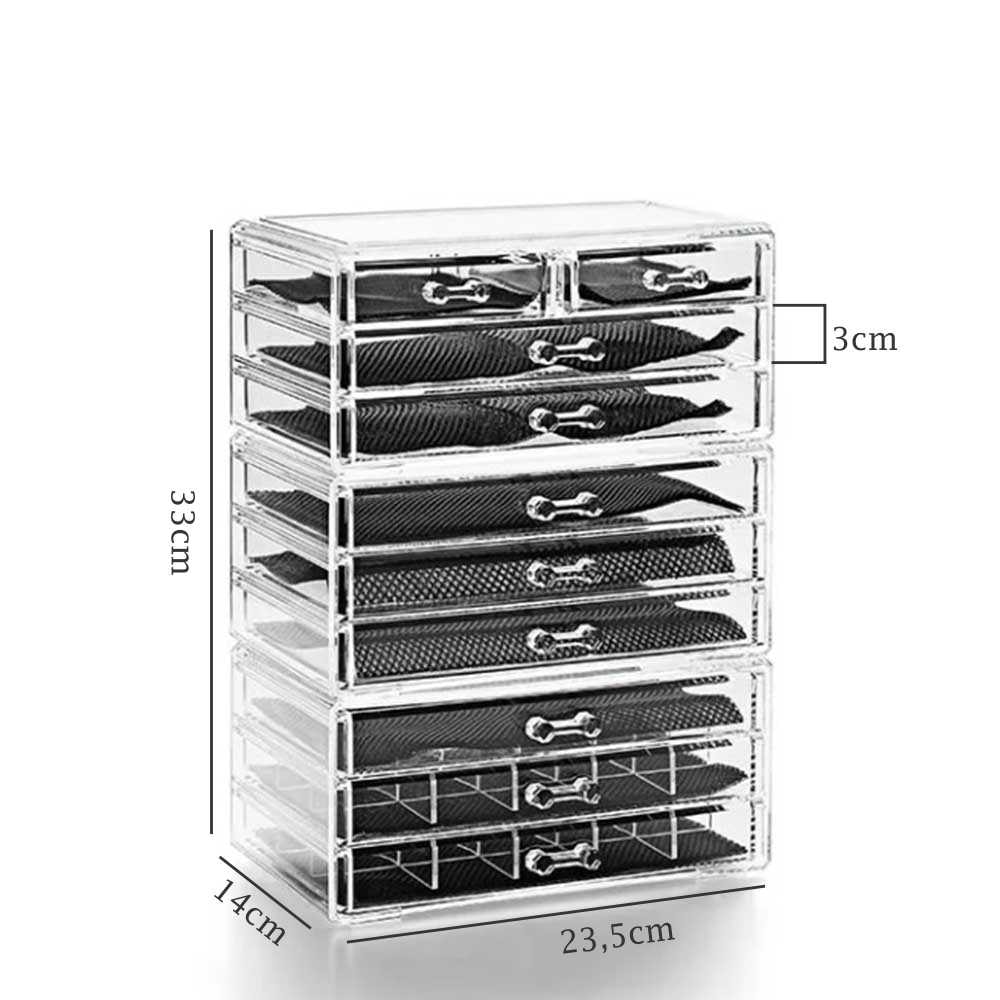 Organizador de Maquiagem com 10 Gavetas Organizador de Maquiagem com 10 Gavetas