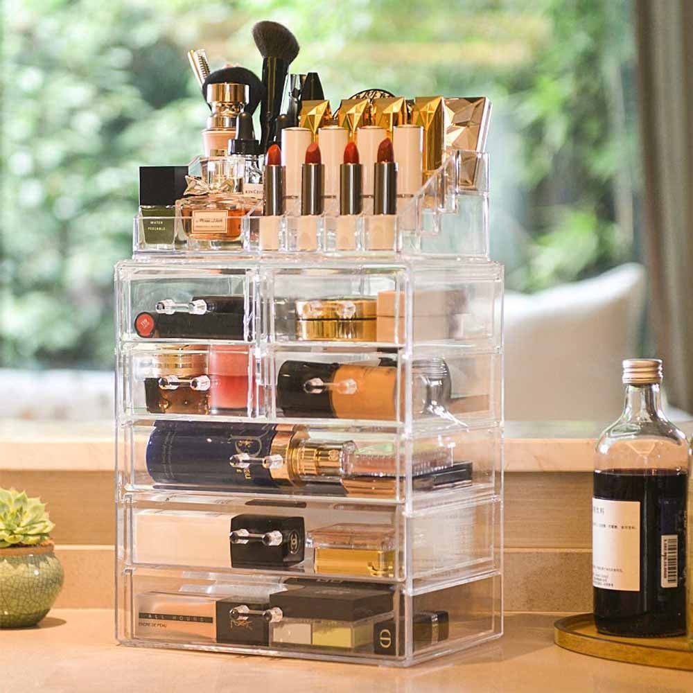 Organizador de Maquiagem e Cosméticos em Acrílico Organizador de Maquiagem e Cosméticos em Acrílico