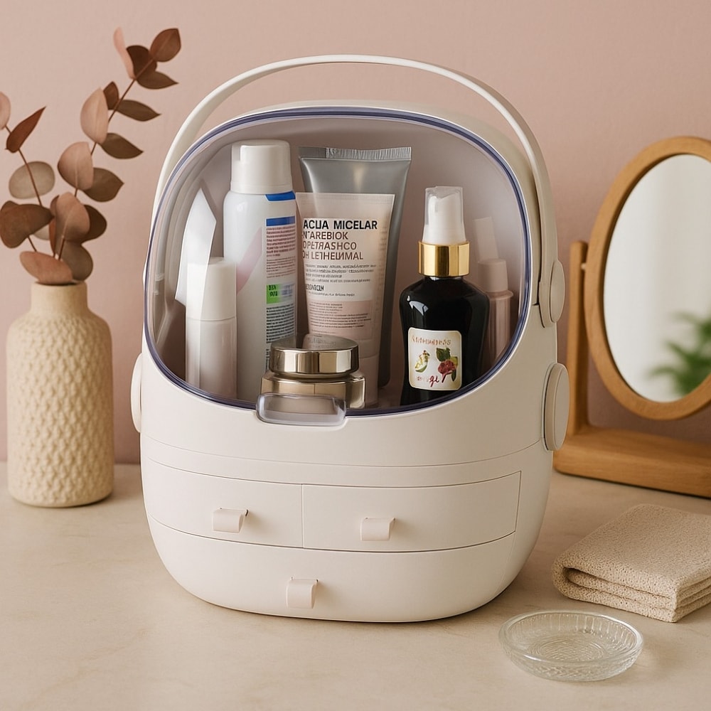 Organizador de Maquiagem e Cosméticos Portátil